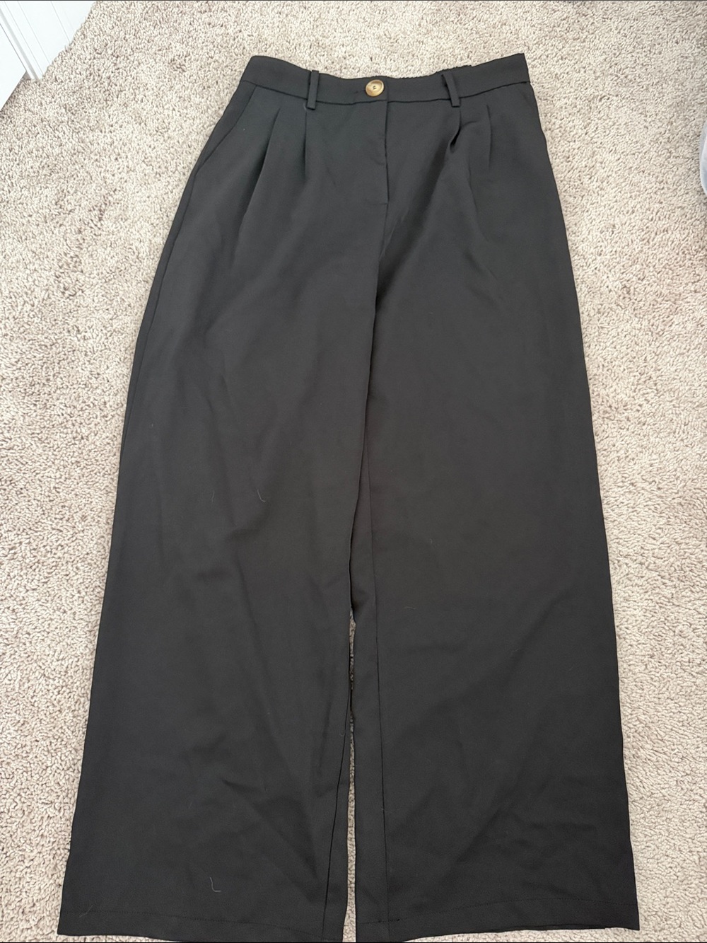 Black Wide-Leg women’s Dress Pants